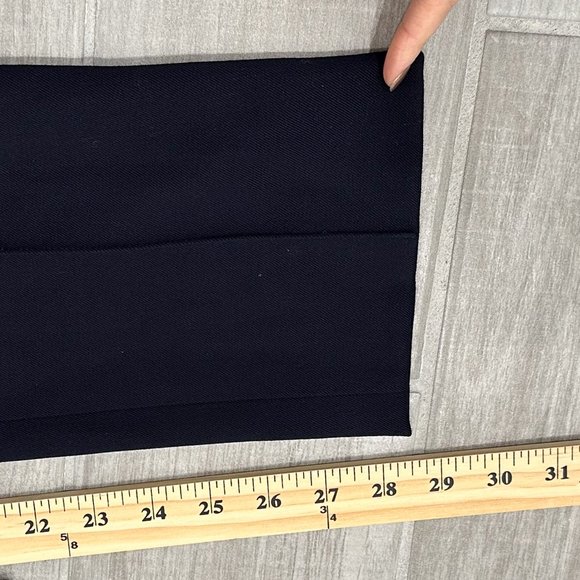 Celine Wool Tapered Ankle Trouser Dress Pants in Navy Blue US Women's Size 6 - Picture 15 of 16